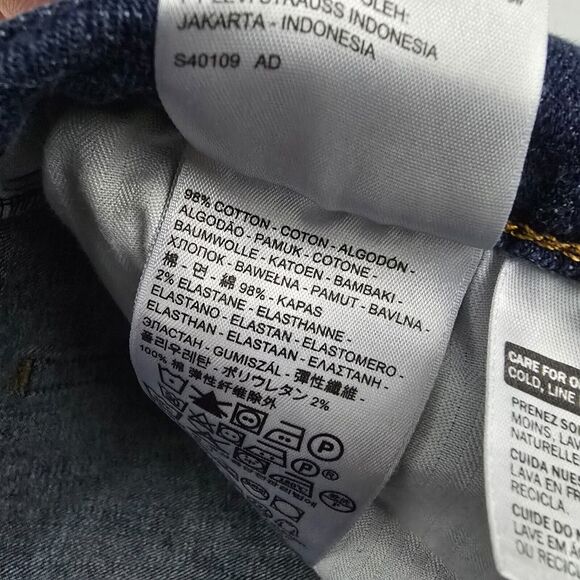 Levi's 514 relaxed straight leg jeans blue 33 denim womens‎ 4599 - Picture 11 of 13